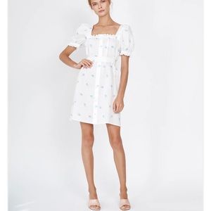 NWT Sleeper Brigitte Linen Mini Dress